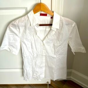 White shirt. From Hugo Boss